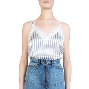 Striped Lace Cami Inset